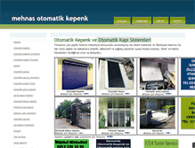 Tablet Screenshot of mehnasotomatikkepenk.com